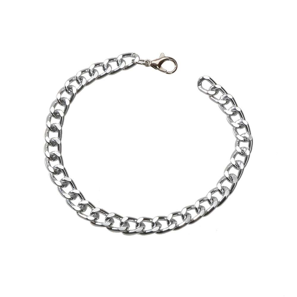 1 pc Chunky Solid Silver Chain Anklet Bracelet Summer Foot Beach Jewellery Gift-3